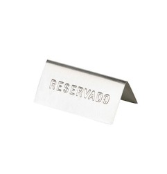 Placa reservado de sobremesa 50x100mm francÉs