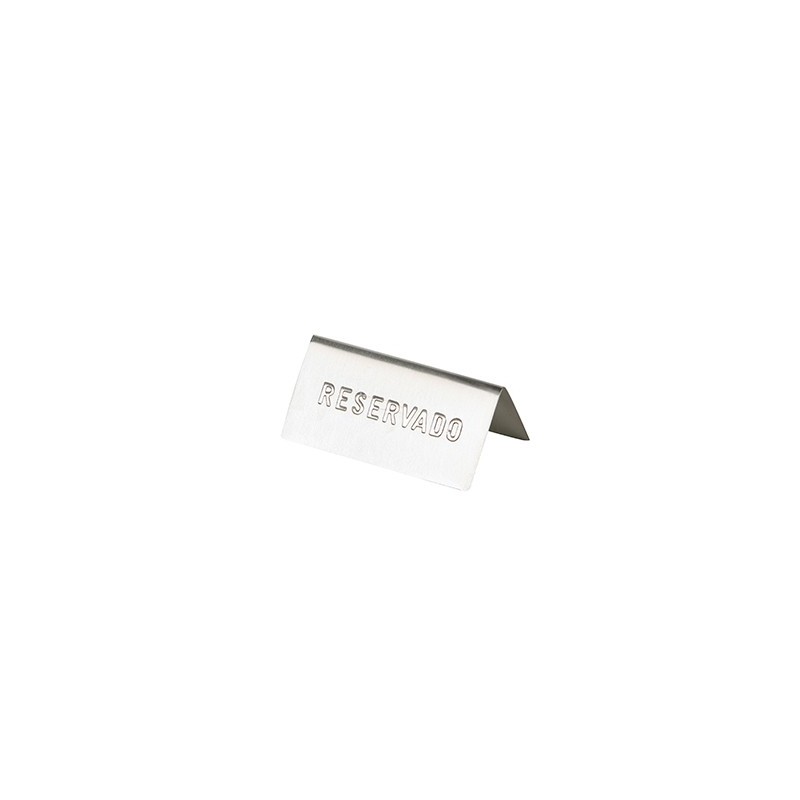 Placa reservado de sobremesa 50x100mm inglÉs