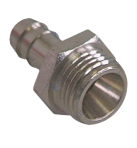 Racor portagoma 1/4" macho Ø9mm 35mm