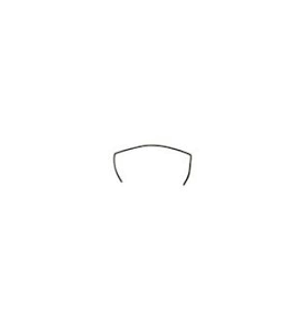 Burlete puerta horno 550x250mm
