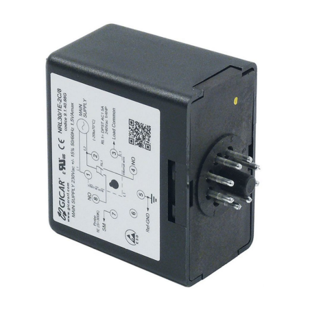 Relé de nivel 230V tensión AC 2NO 8 polos Ascaso, Brasilia, Gicar